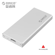 Type-C/USB-C SSD Enclosure Adapter ORICO Aluminum HDD Case Built-in ASM1153E Controller — Silver (MSA-UC3)