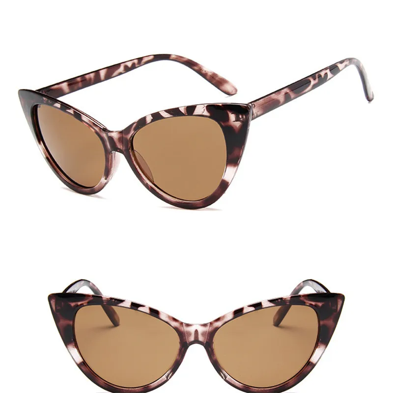 LeonLion, Ретро стиль, два размера, кошачий глаз, солнцезащитные очки для женщин, роскошные очки, для улицы, шоппинга, уличные, Beat Oculos De Sol Gafas UV400 - Цвет линз: Leopard(XL)