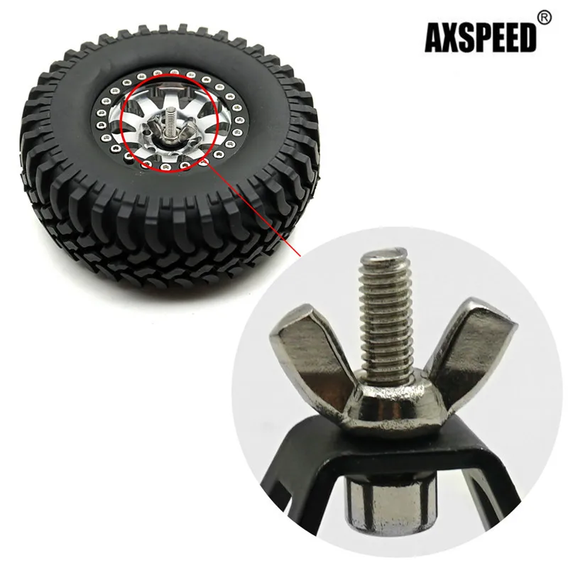 AXSPEED 1/10 RC Car Spare Tire Rack Wheel Holder Carrier for Axial