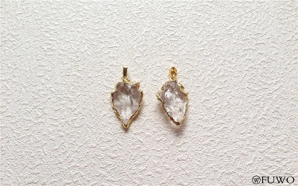 Clear Quartz Arrowhead Pendant 7