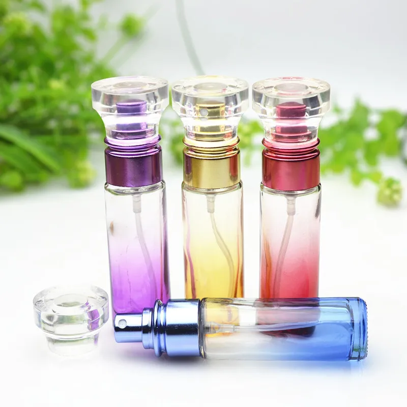 50Pcs Gradient Glass Empty Portable Refillable Perfume Atomizer Spray