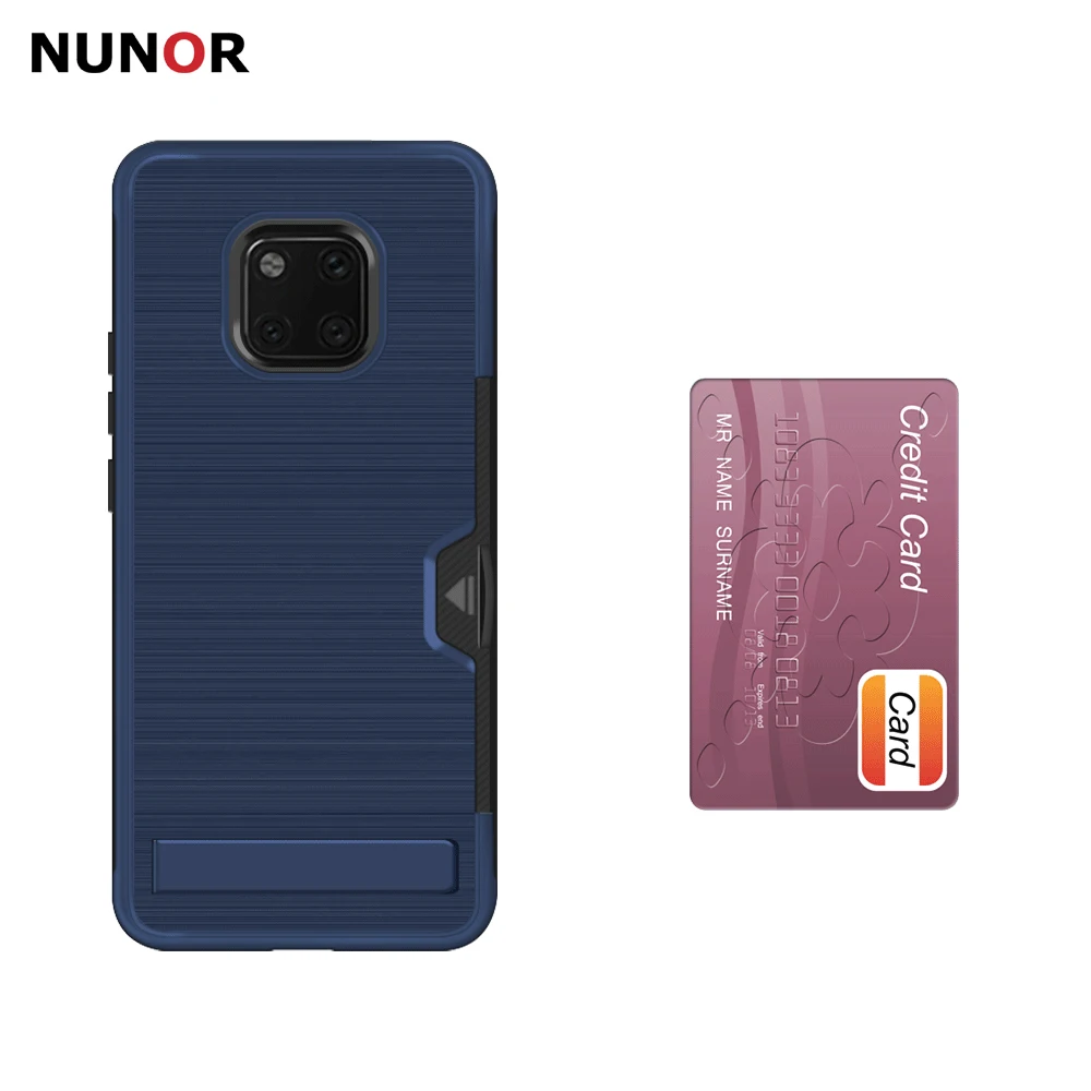 NUNOR для huawei mate 20 Pro Чехол кошелек чехол с отделением карт двойной слои Heavy Duty