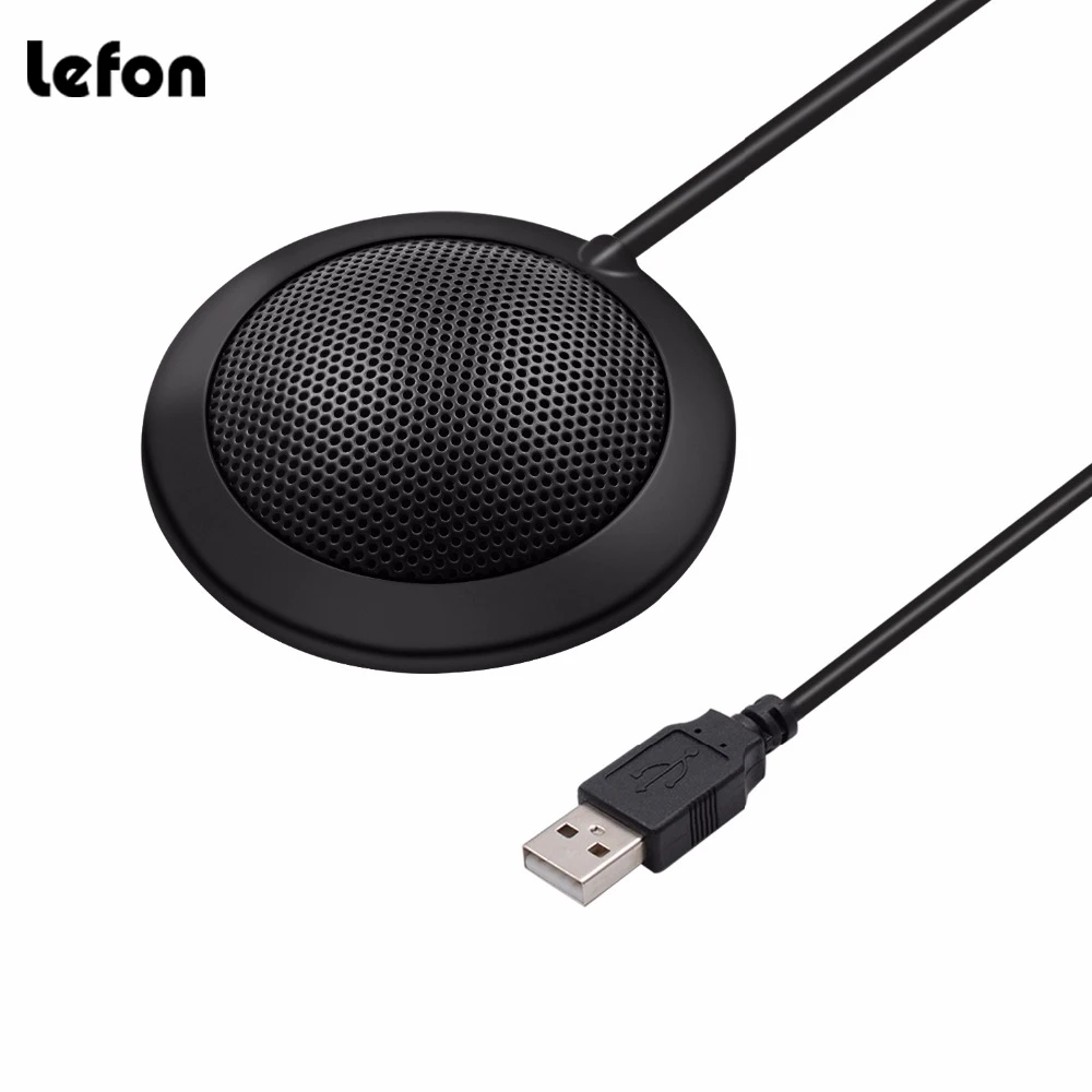 Конференц микрофон Lefon конденсаторный многонаправленный диктофон USB 360