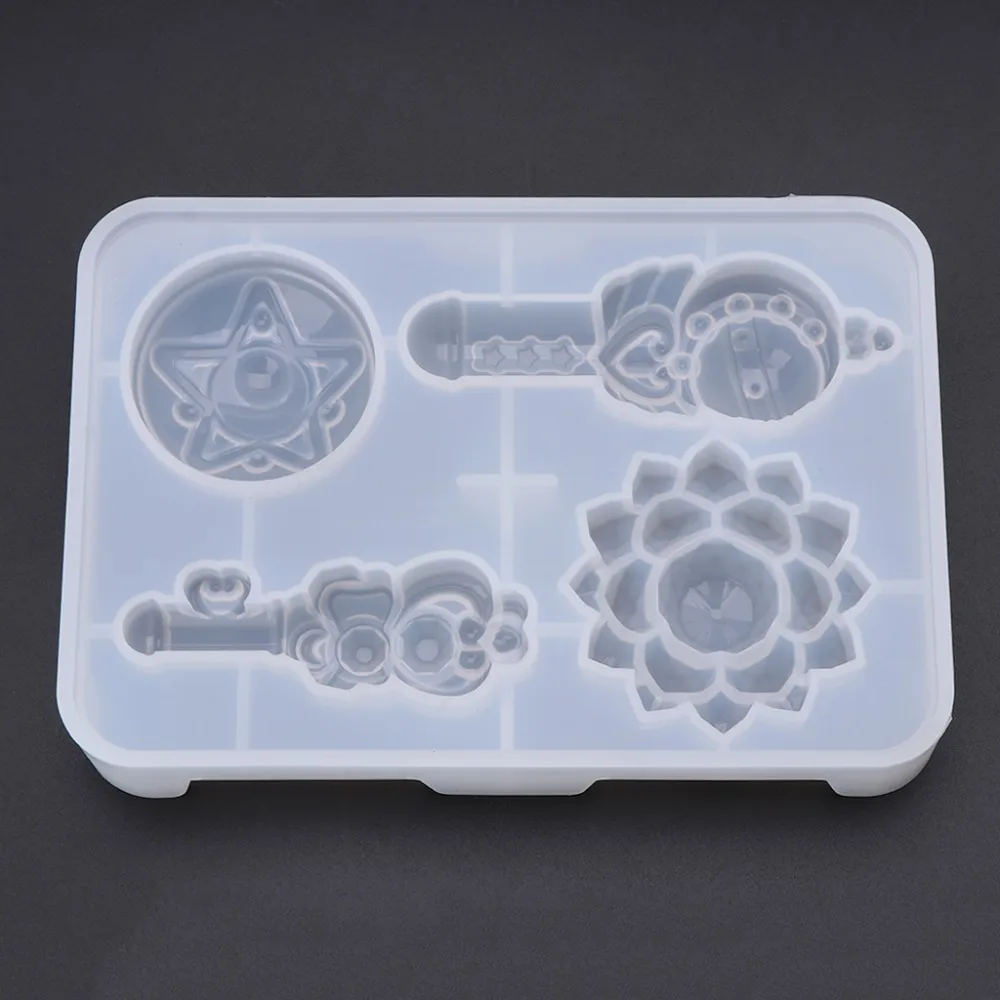 

Silicone Mold DIY Magic Stick Cartoon Flower r Molds Handmade Gifts Toys Girls Products Jewelry Making Epoxy Resin Crafts