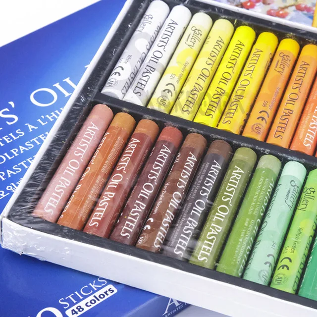 K& KBOOK 50 шт./набор пастельных красок для масла, школьные канцелярские принадлежности, школьные ручки для рисования, 50 цветов, цветные карандаши boya kalemi stylo boligrafos
