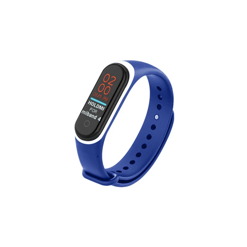 Multi Color Soft Silicone Smart Bracelet Strap for Mi Band 4 Strap Wristband Replacement Accessories for Xiaomi - Цвет: H