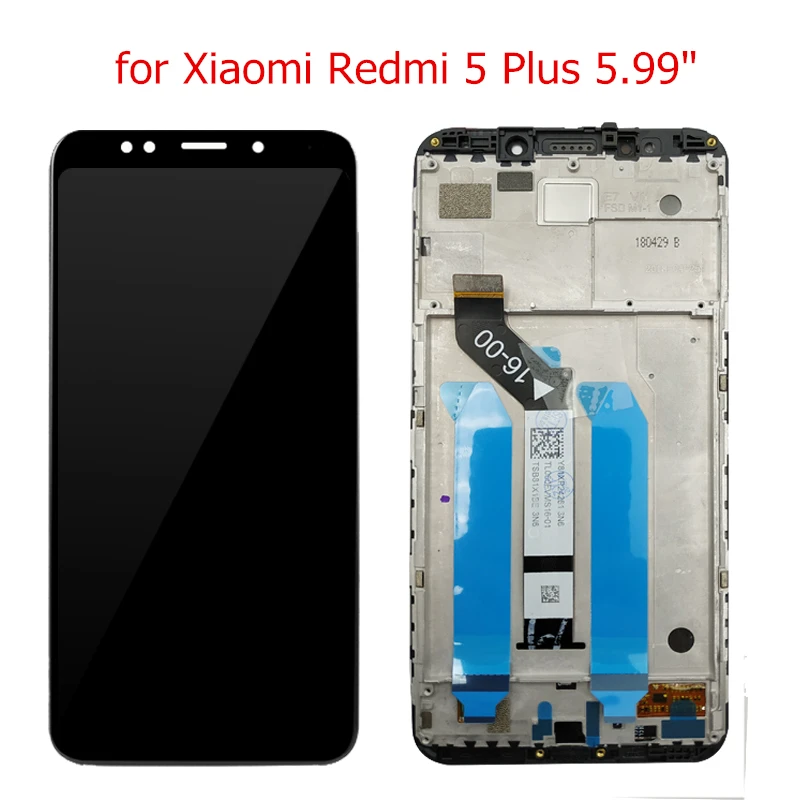 Для Xiaomi Redmi 5 Plus/Note 5 Pro ЖК-дисплей с рамкой сенсорный экран ЖК-дисплей дигитайзер сборка запасные части