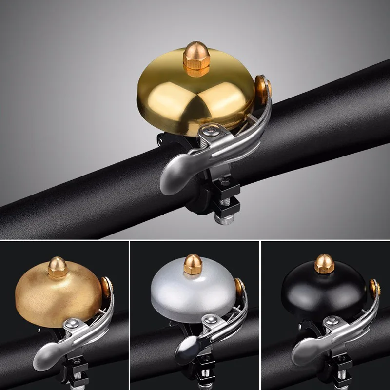

ROCKBROS Stainless Steel Cycling Bicycle Bell MTB Road Mountain Bike Handlebar Ring Safety Sound Warning Alarm Horn For Ridding