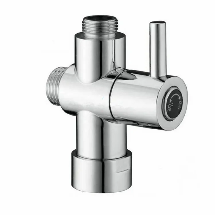 Premium Multi function 3 Way Shower Faucet Diverter with Shut off Valve