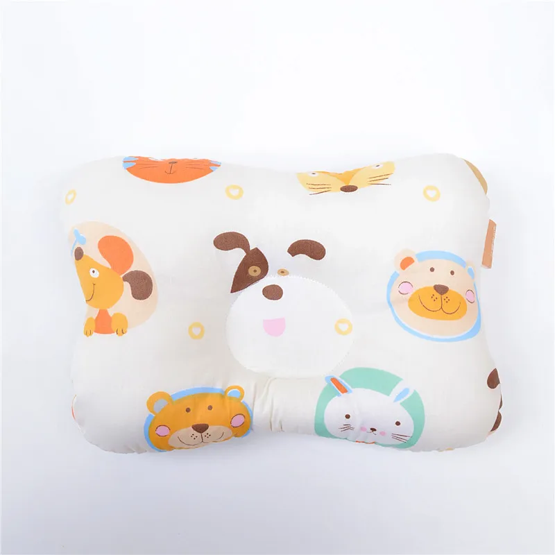 Хлопковая форменная Подушка для новорожденных с плоской головкой, детская подушка с мультяшным принтом, подушка для сна, подушка для детей, украшение в детскую комнату - Цвет: dog