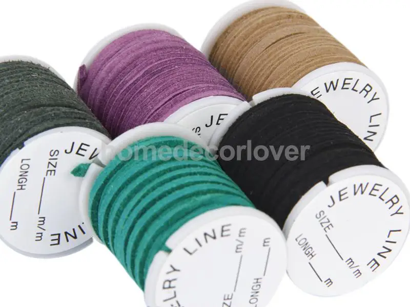 10x 3M Suede Leather Cord Thread String 3mm for Bracelet Necklace DIY Making | Дом и сад