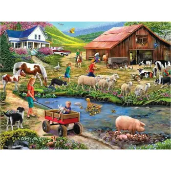

Diy 5D diamond painting cross-stitch icon full square diamond mosaic rhinestone painting diamond embroidery Farm,animal picture