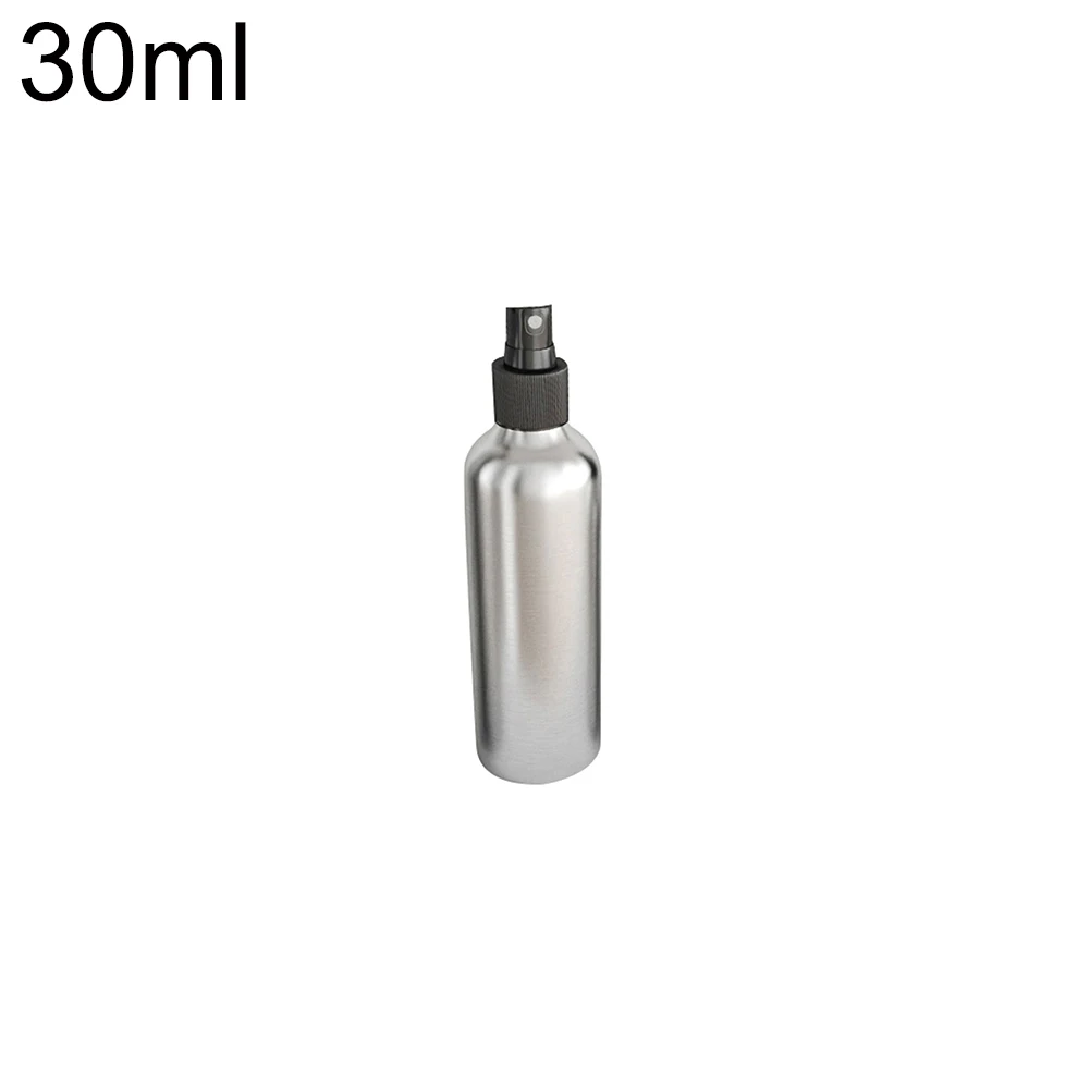 30-150 мл Алюминиевый распылитель бутылки многоразового использования контейнер для косметических жидкостей - Цвет: Черный