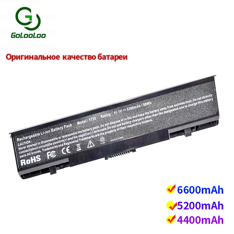 Аккумулятор Golooloo 6 cell latop для Dell Studio 1735 1737 312 0711 0712 KM973 MT342 PW853 RM791|Аккумуляторы