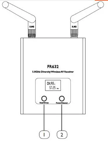 5,8G карта передачи получить FR632 48 Частотный разнесенный приемник высокого качества от производителя подлинный