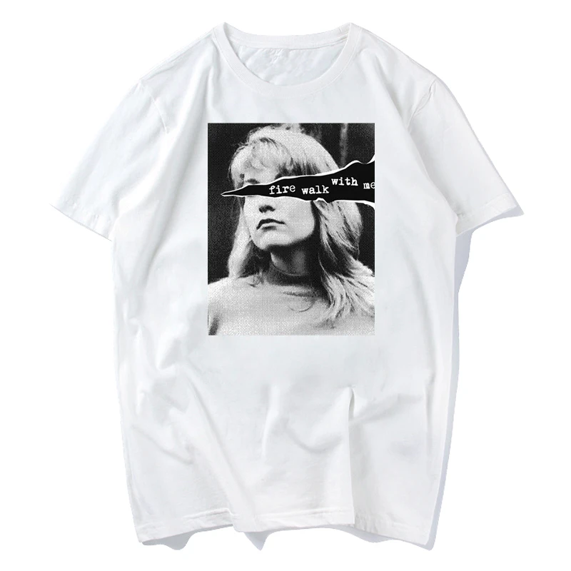 Мужская Ретро футболка Twin Peaks с принтом Laura Palmer Fire Walk With Me|men fashion t shirt|men shirtmens shirts |