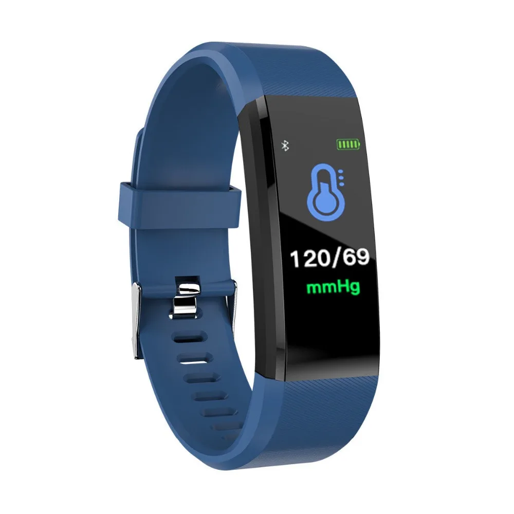 Timethinker смарт-браслет часы для мужчин и женщин браслет 0,9" Bluetooth фитнес-монитор сердечного ритма во время сна водонепроницаемый 115 плюс