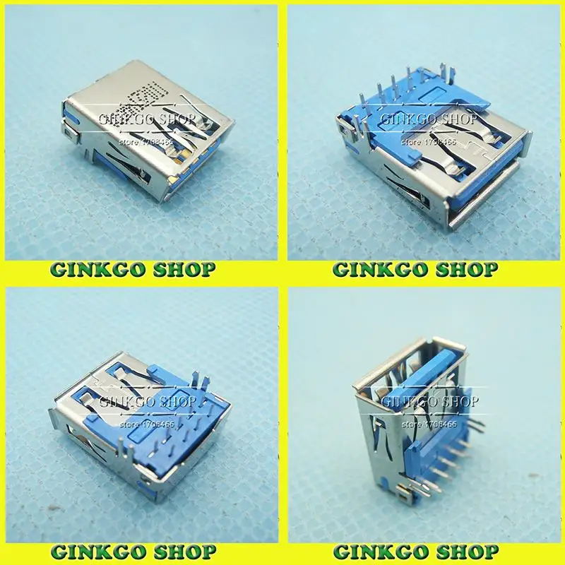 

5pcs/lot Original New 3.0 USB Jack female Port Connector for ASUS HP ACER Toshiba SONY motherboard Sockect