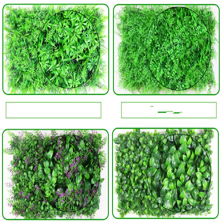 1 pc 40*60 cm césped Artificial plantas pared falso césped Faux Creepers hoja hierba flor Artificial follaje para casa jardín decoración