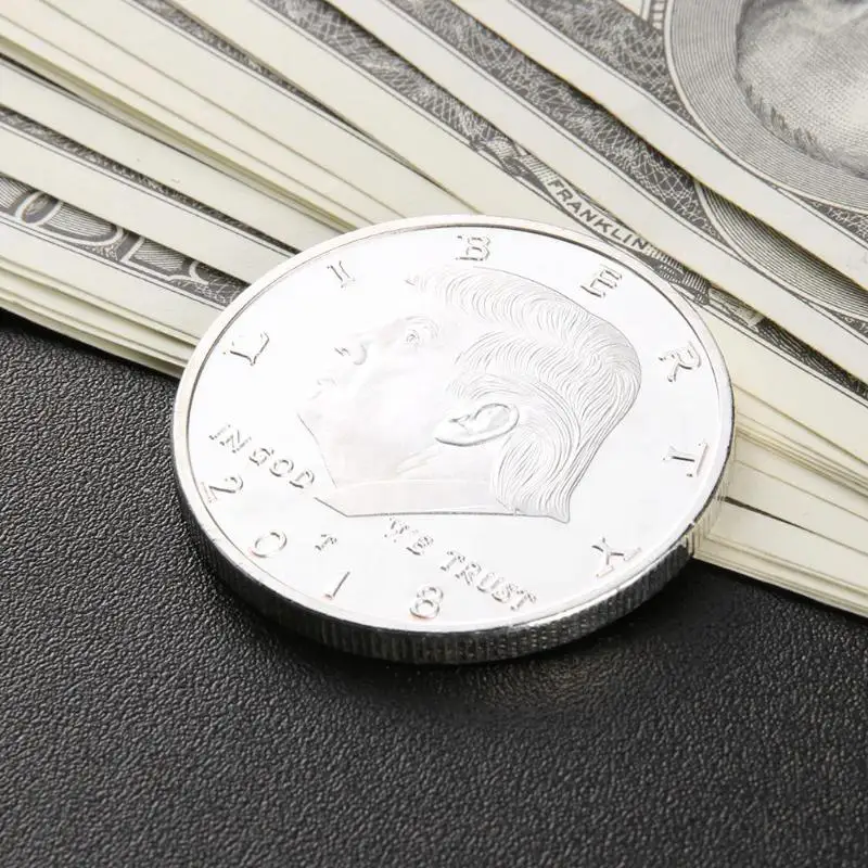 President Donald Trump Sculpture Non-currency Bitcoin Commemorative Coin BTC for souvenir Art Collection President Donald Trump Sculpture Non-currency Bitcoin Commemorative Coin BTC for souvenir Art Collection