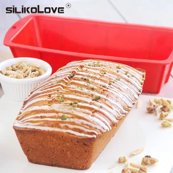 

SILIKOLOVE 1pc Rectangular Shape Form Cake Mold Silicone Mold Baking Pan Tools For Cakes Toast Bread Mold Bakeware Maker