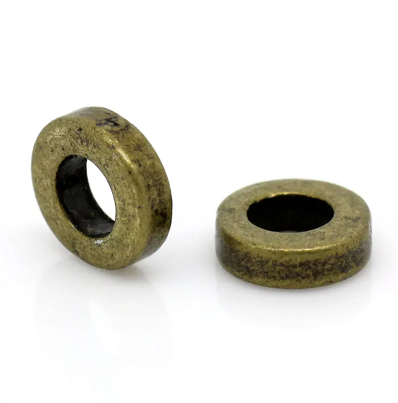 

Zinc metal alloy Spacer Beads Round Antique Bronze About 6mm( 2/8") Dia, Hole:Approx 3.2mm, 40 PCs