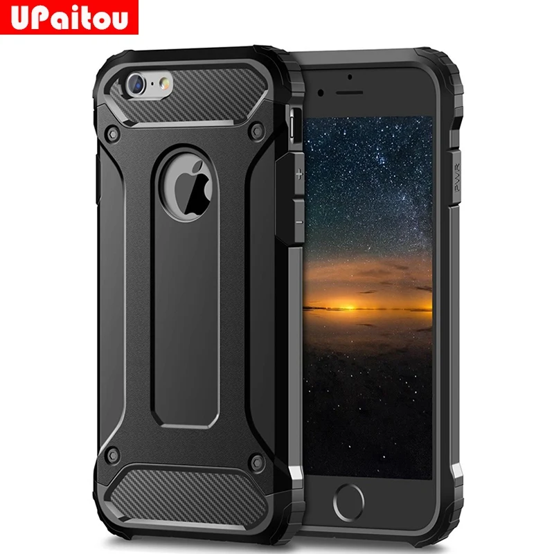 UPaitou Rugged Dual Layer Armor Case for iPhone 6 6s 7 8 Plus X XS Max XR 5 5S SE Case Heavy Duty Shockproof Hard PC + TPU Cover UPaitou Rugged Dual Layer Armor Case for iPhone 6 6s 7 8 Plus X XS Max XR 5 5S SE Case Heavy Duty Shockproof Hard PC + TPU Cover