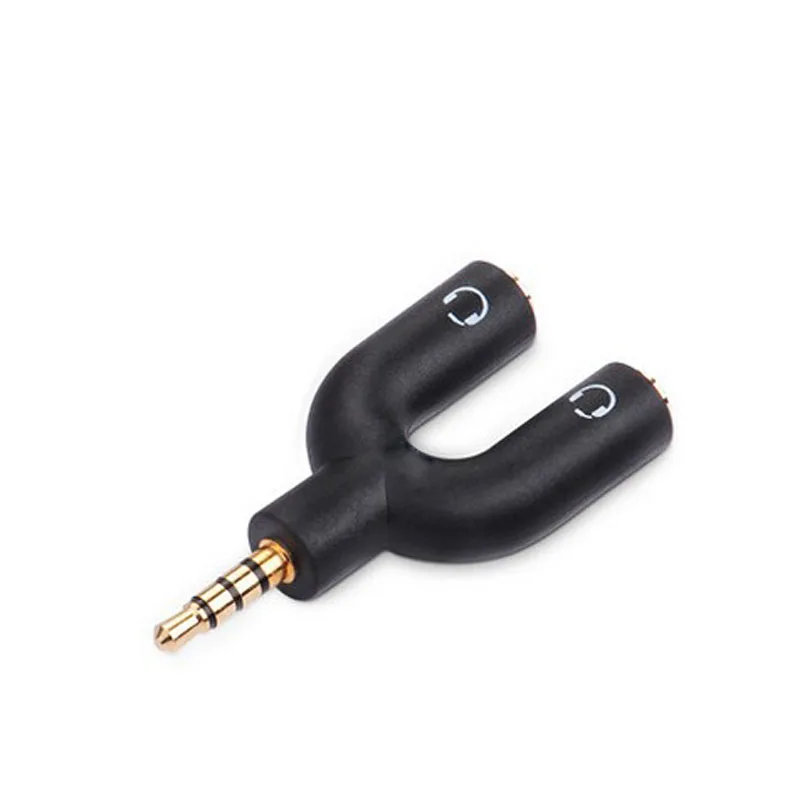10pcs Jack 3 5mm Audio Adapter Headphone Plug Splitter 1 Divided Into 2 Couples Sharing Headset Audio Cable Connector