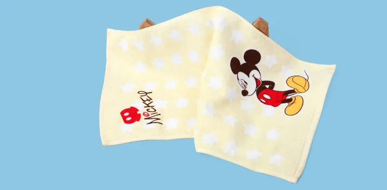 Disney Микки и Минни Маус полотенце из чистого хлопка детский сад специального назначения Полотенца мытья лица поглощение воды мягкое детское полотенце