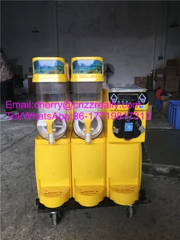 

Hot sale 10% discount Mini cheap triple fruit Snow Melting Ice Slush Machine commercial