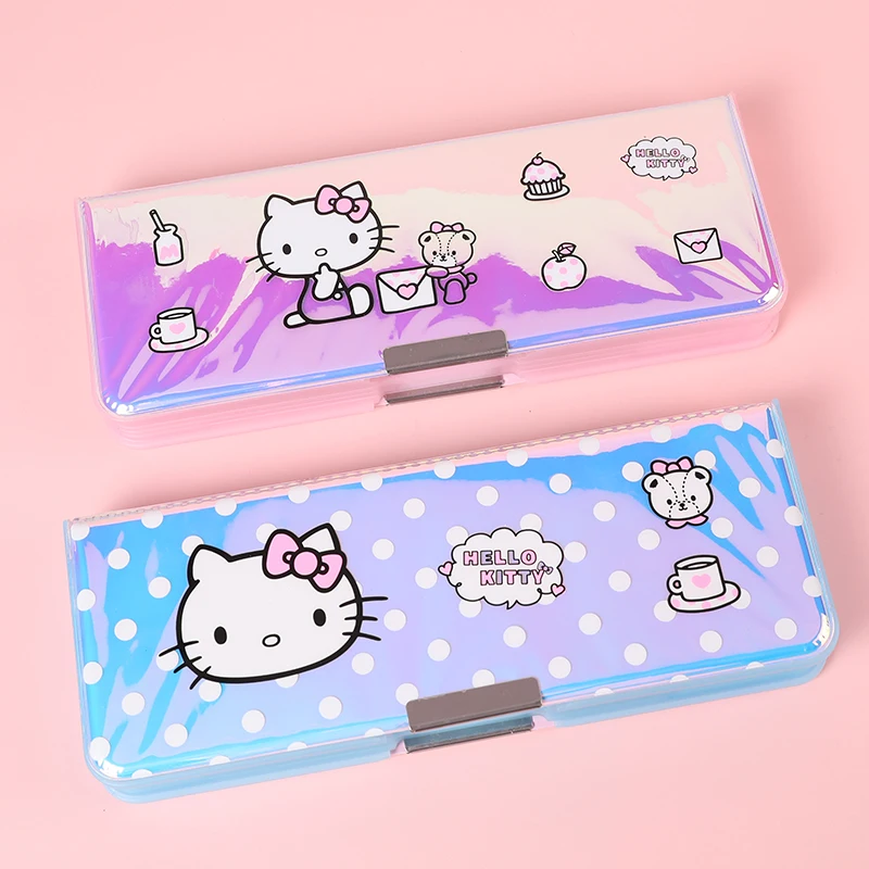 

Pencil case Hello kitty pen case magnetic flip pencilcase with sharpener