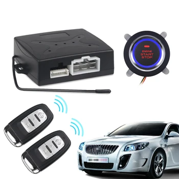 

Start Stop Engine System Keyless Alarm System Push Button Remote Starter Stop Auto Window Closer