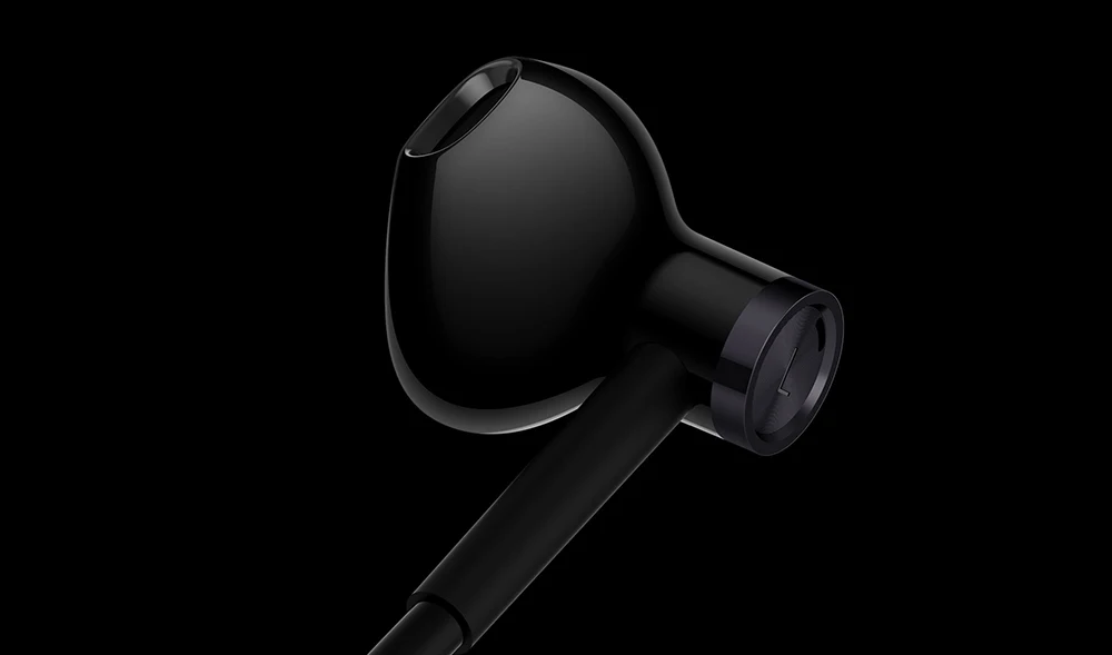Xiaomi Hybrid DC Half In-Ear earphone horn L-Shape Plug MEMS Microphone Wire Control Dual Driver for Android System H15 # (6)