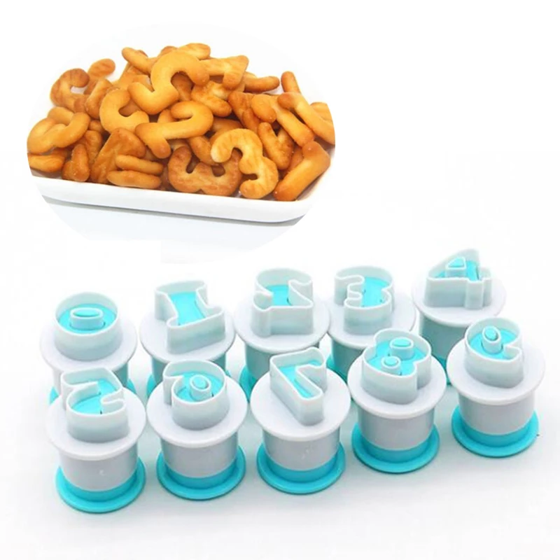 

10/26pcs Upper & Lowercase Alphabet Cookie Cutter Plastic Capital Letters Fondant Cutter Baking Cupcake Mold Cake Decorating