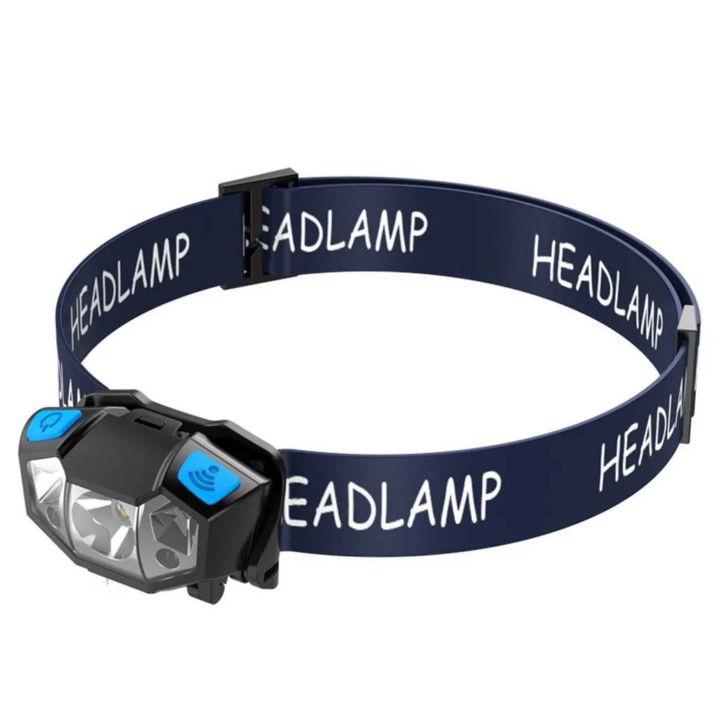 Mini LED HeadLamp Rechargeable Battery Body Head Light Motion Sensor Flashlight Bright LED Highlighting for Runner Hunter