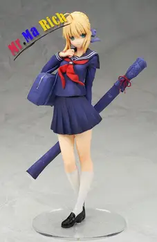 

Anime Figure 18 Cm Fate Stay Night Saber Master School Uniforms Ver. Pvc Action Figure Collectible Toy Model