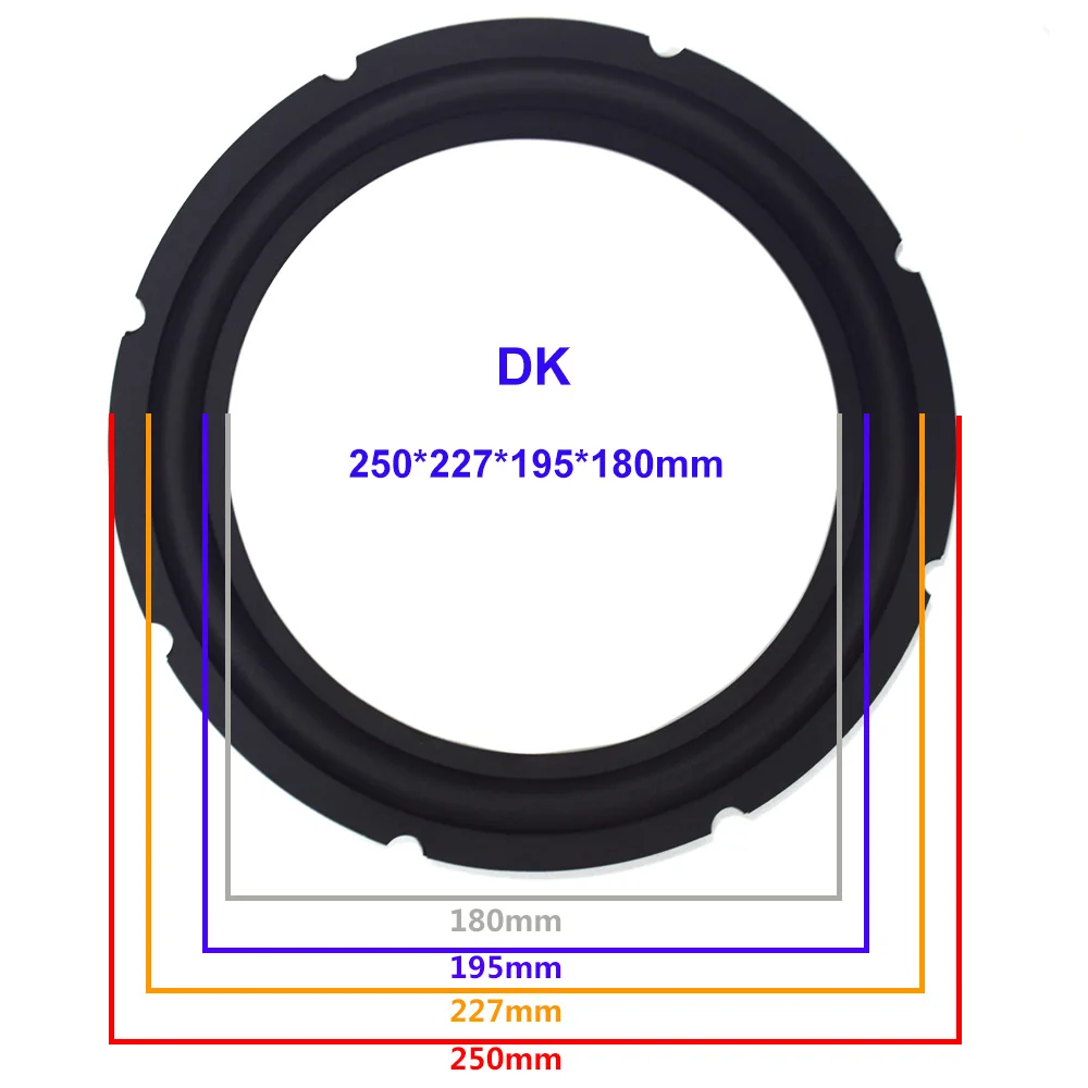 10 дюймов резиновый объемный динамик ремонтная Подвеска Diy громкий динамик сабвуфер запасные части складные края запасные части - Цвет: DK