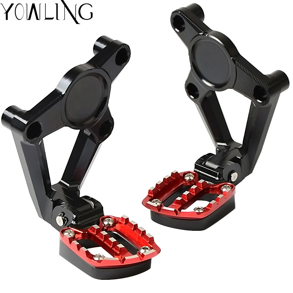 Motorcycle Rear Brake Pedal Step Tips Raise pedal Rearset Foot Pegs foot pegs Bracket Mount
