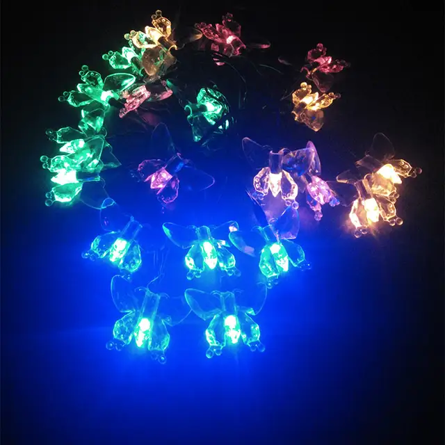 Us 8 4 40 Off Yiyang Erfly Solar Led Outdoor Lighting String Lamps Garden Decoration La Luz Lights Wedding 8m 20leds In