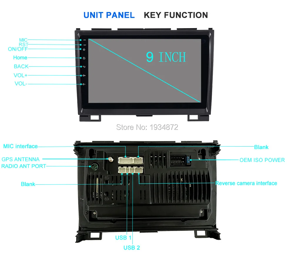 Cheap Funrover Android8.0 9" 2din Car dvd Video GPS For Haval Hover Greatwall Great wall H5 H3 car radio tape recorder BT RDS wifi usb 18