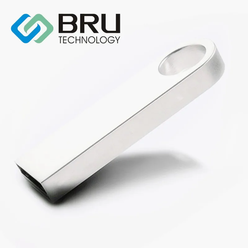BRU 16GB32G64GB USB Flash Drive Mini Metal Silver High speed Pendrive Stick Gift Custom Logo Print Engrave text personal design |