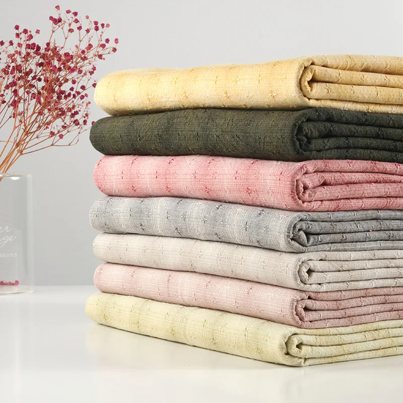 50*140 см Толстая швейная Лоскутная японская пряжа окрашенная хлопок ткань для сумка в стиле квилтинг кошелек рукоделие ткани