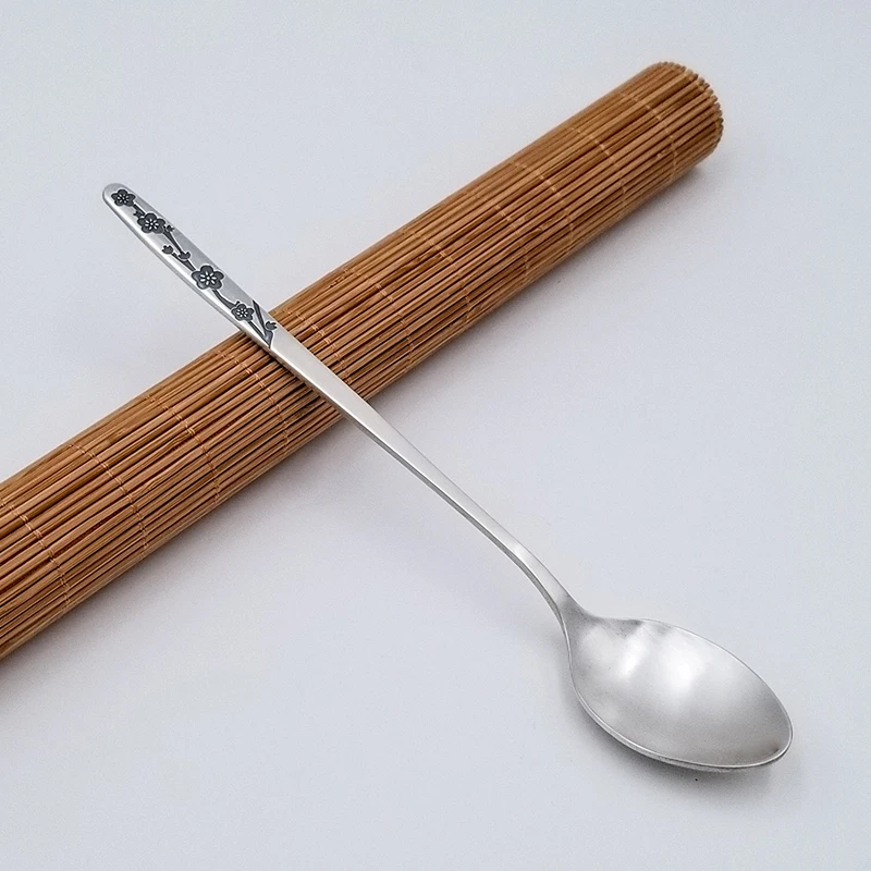 

S999 sterling silver handmade coffee spoon dessert, ice cream, teaspoon picnic kitchen accessories