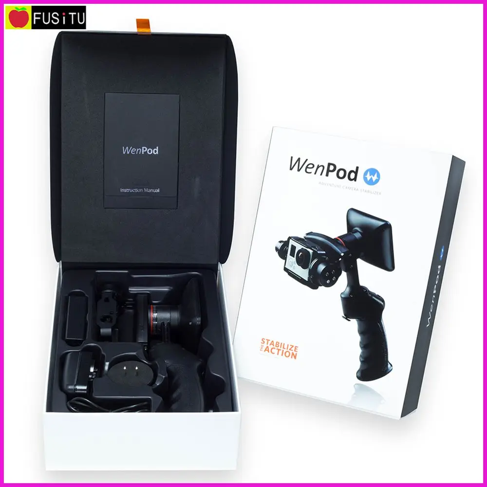 

WenPod GP1 GP1+ Handheld Steady Camera DSLR Gimbal Stabilizer for Gopro HD Sport Camera Gopro 3 4 with 3.5'' Monitor