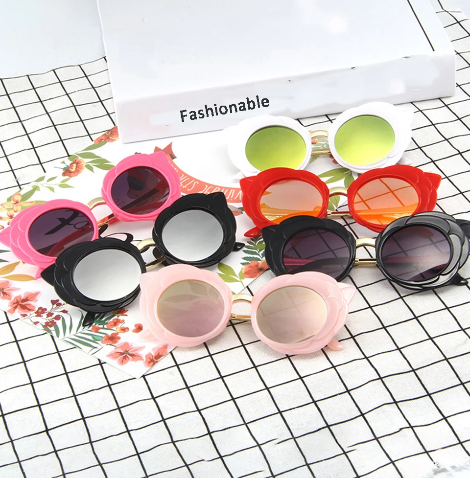jumlai 2018 NEW Mango Round Cute kids sunglasses UV400 for Boy girl Lovely baby glasses juChildren  (1)