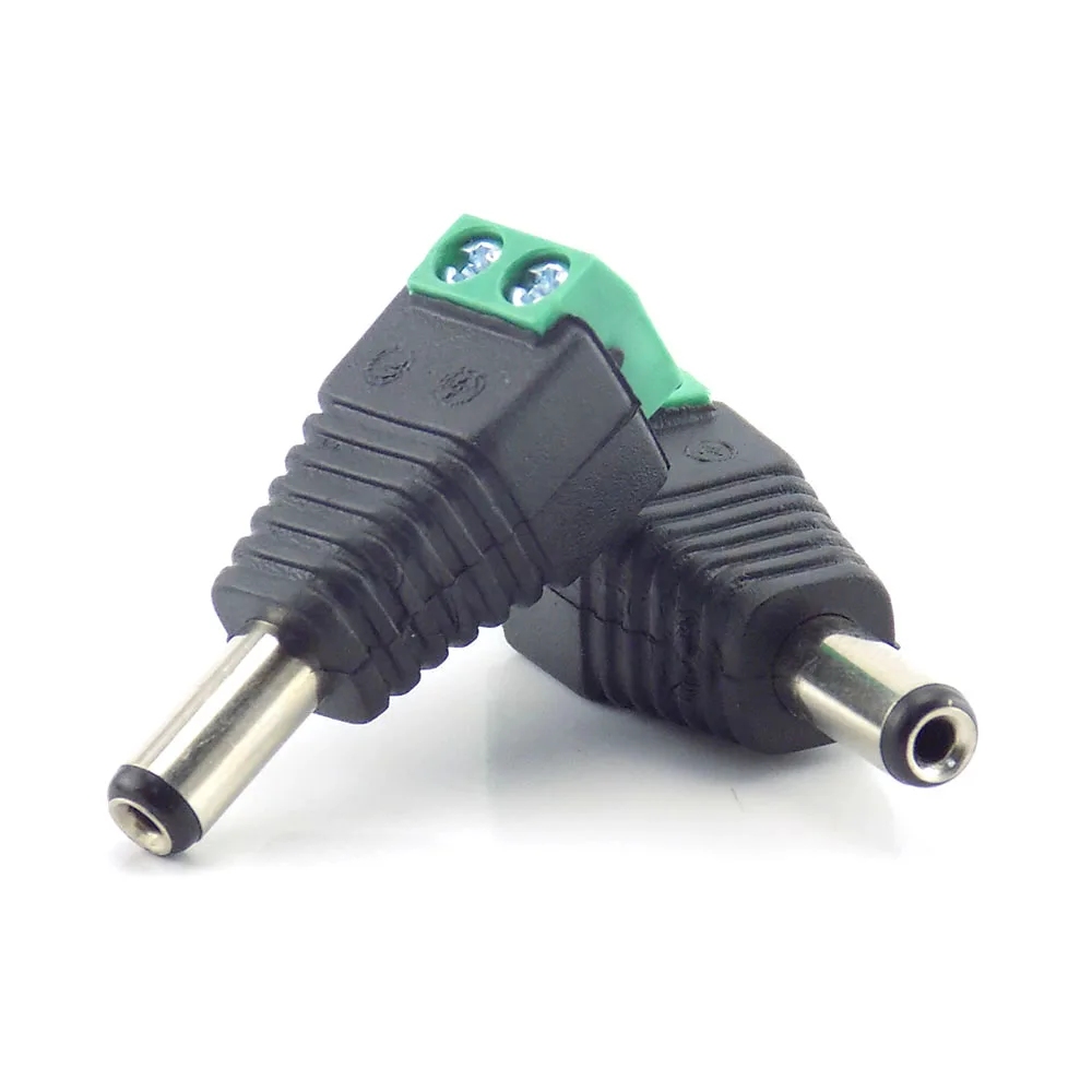 

10Pcs 2.1mm DC Male Plug Connector Adapter Power Supply For Cctv Camera Security System Video Camera CCTV Accessories