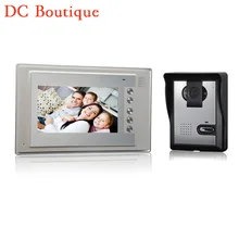 (1 set) Metal housing Home intercom system one to one Doorphone Video intercom 7inch nigth version Doorbell talkback