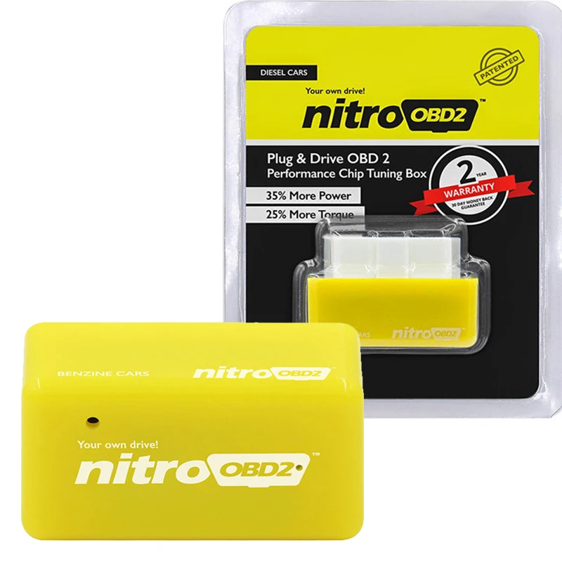 Авто ECU ChipTuning BOX Nitro OBD2 сканер для бензина автомобиля диагностическая