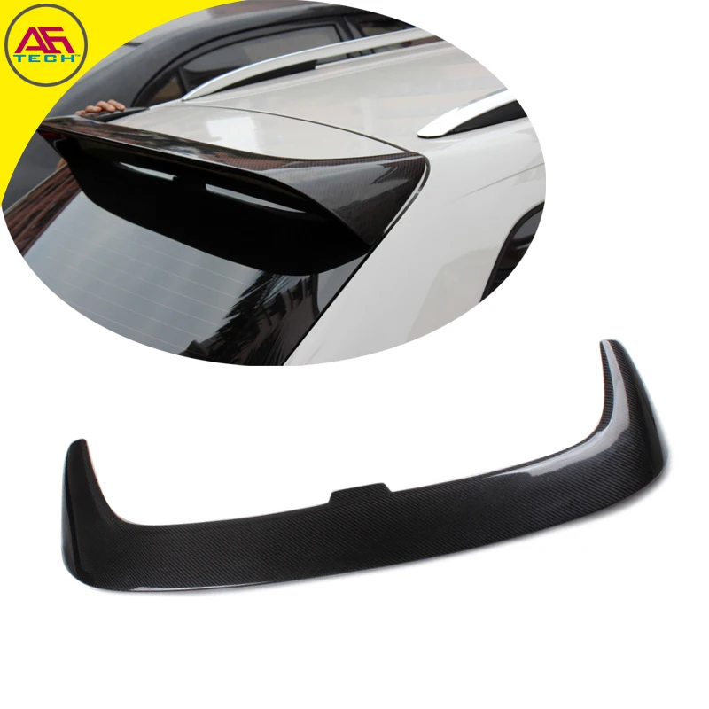 Carbon fiber V style car back up lip spoiler wing back door spoiler