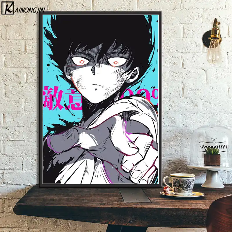Mob Psycho 100 Poster Dinding Seni Lukisan Kanvas Poster Dan Mob Psycho 100 Poster Dinding Seni Lukisan Kanvas Poster Dan